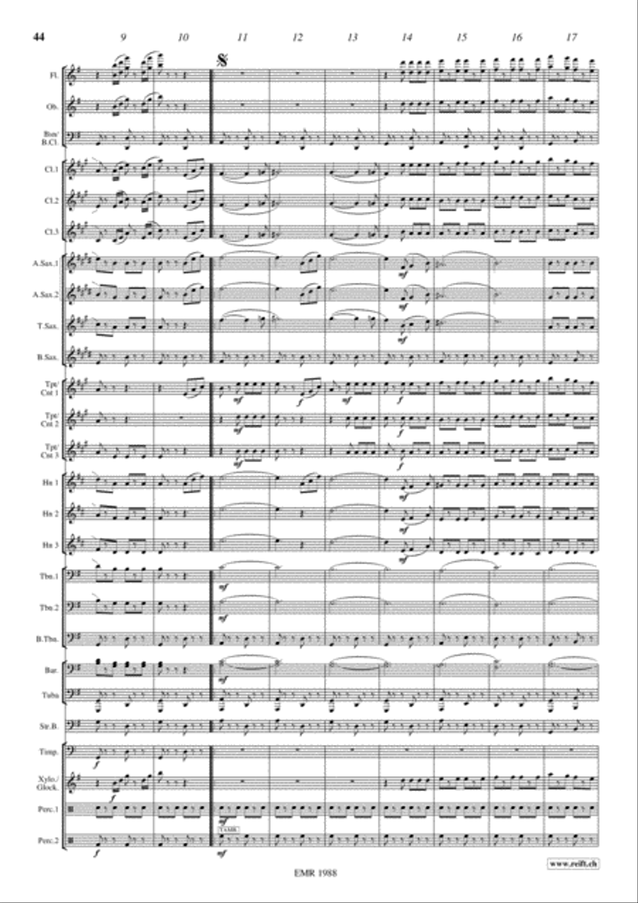 Traveller's Diary Concert Band scores gallery preview page 17