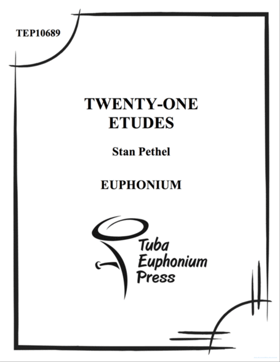 Twenty-one Etudes Twenty-one Etudes Euphonium scores gallery preview page 1