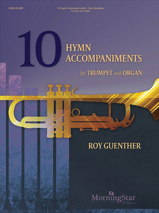 Book cover for 10 Hymn Accompaniments for Trumpet and Organ