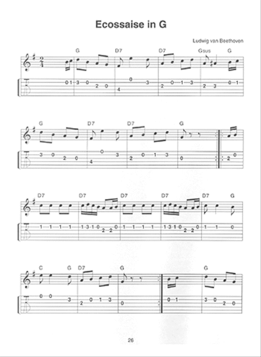Guitarist's Treasury of Classic Themes Acoustic Guitar scores gallery preview page 5