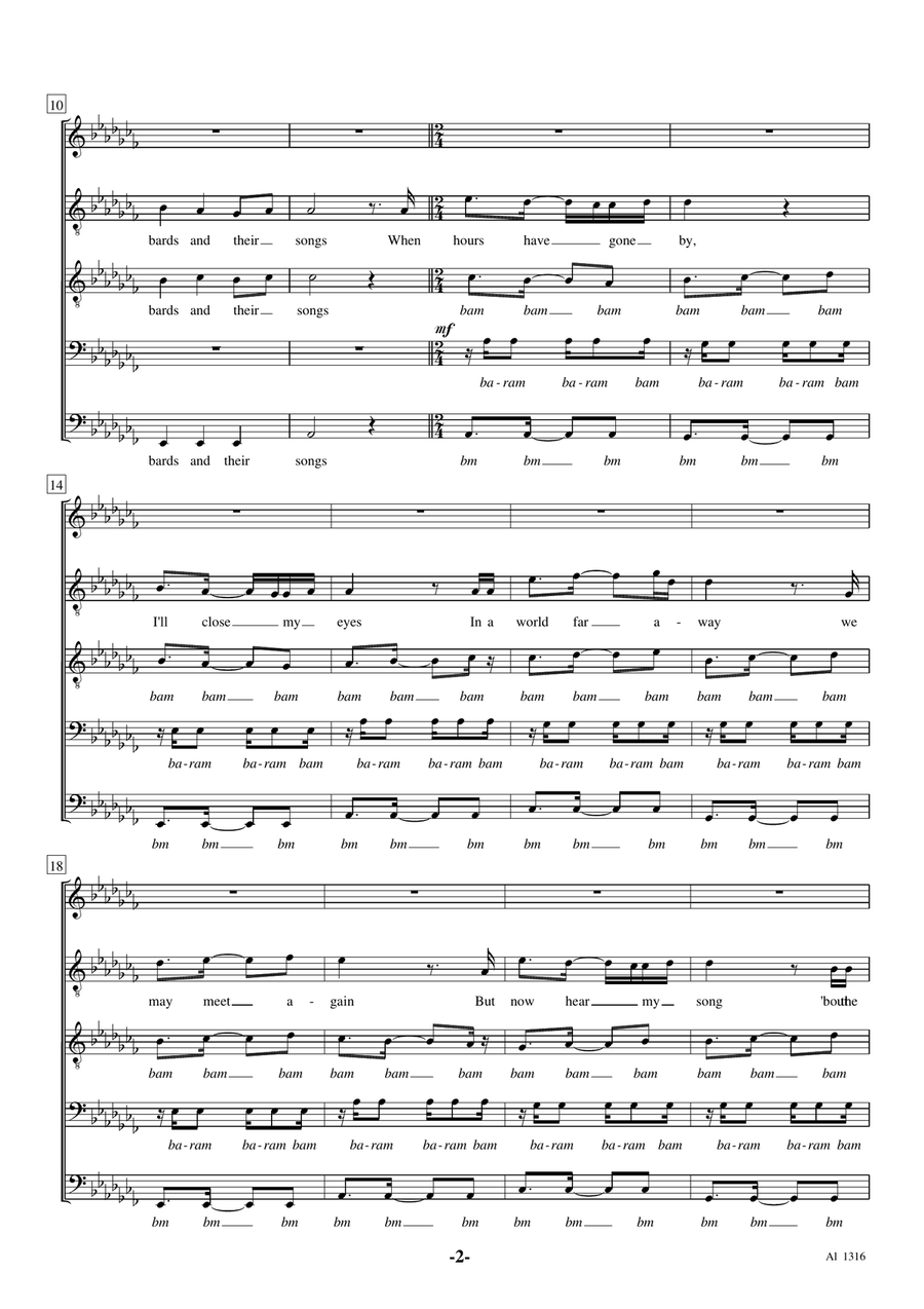The Bard's Song Choir scores gallery preview page 2