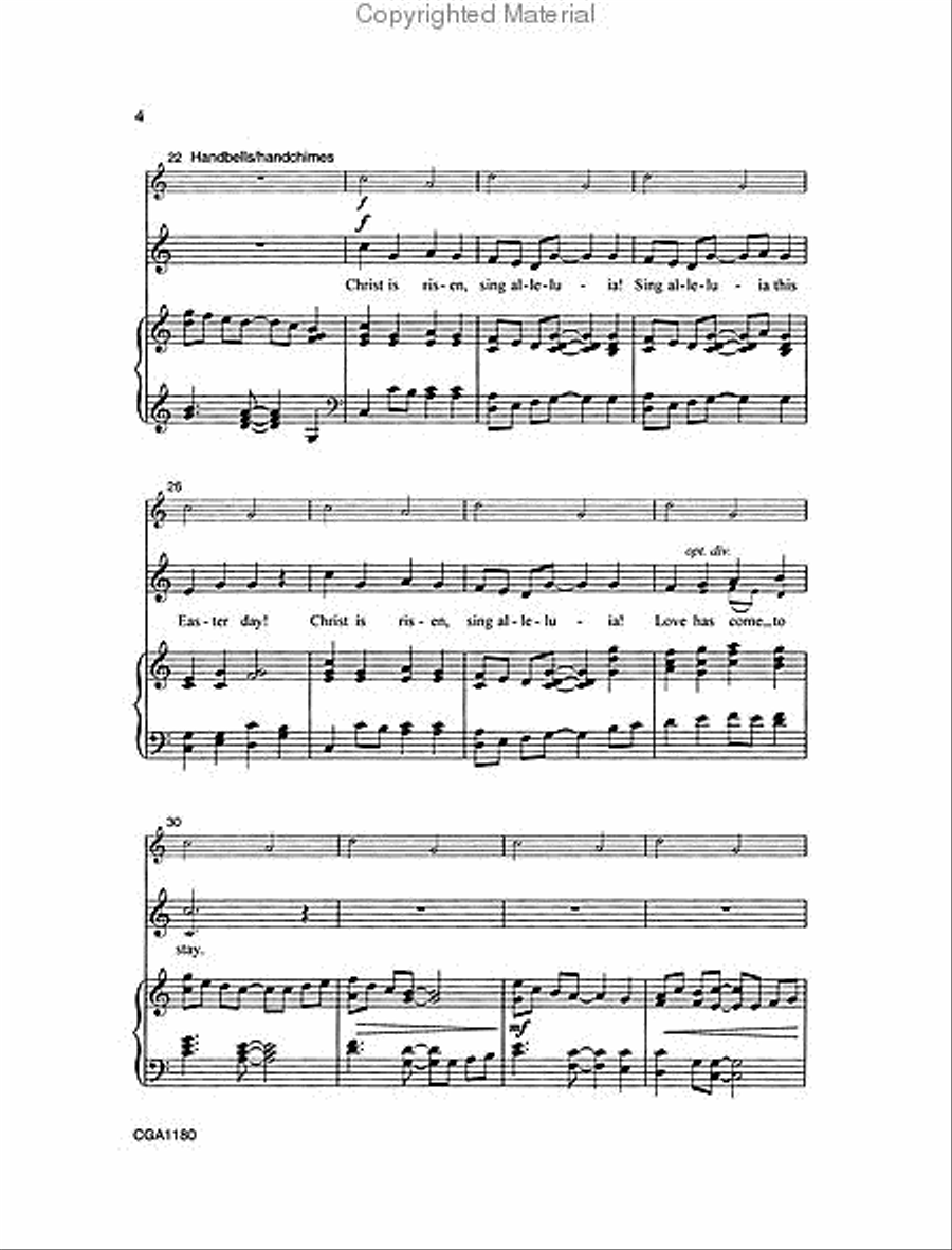 Christ is Risen Christ is Risen 2-Part scores gallery preview page 3