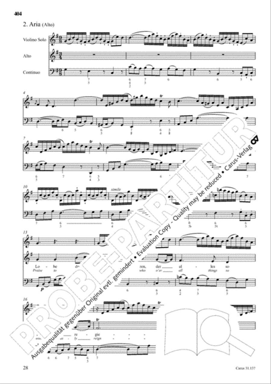 The Complete Sacred Vocal Works (Das geistliche Vokalwerk) Voice scores gallery preview page 405