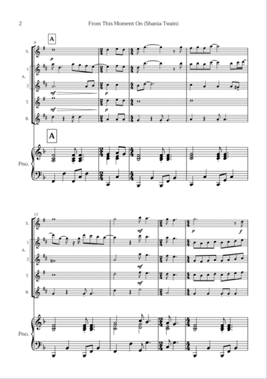 From This Moment On Tenor Saxophone scores gallery preview page 2