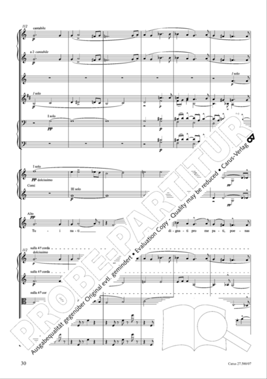 Quattro pezzi sacri Orchestra scores gallery preview page 31
