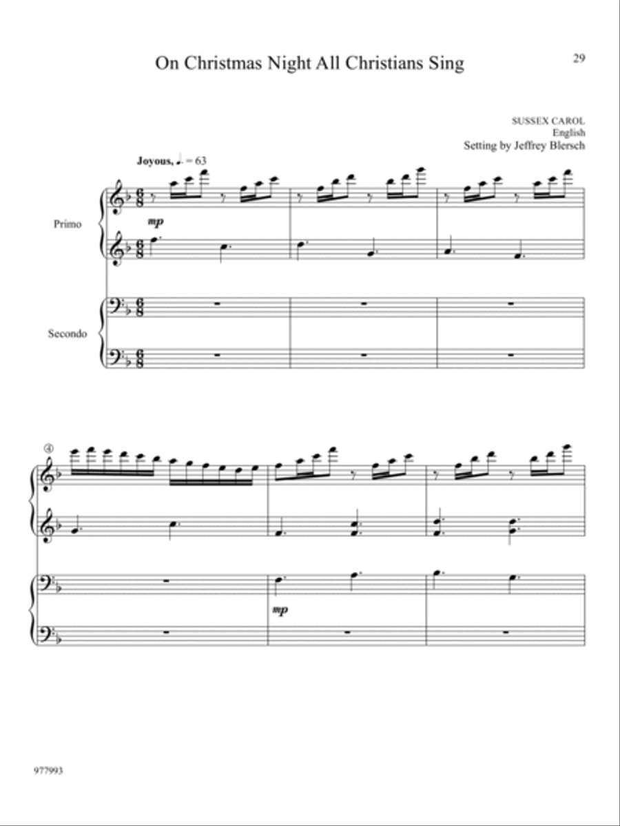 Piano Duets for Christmas Piano Solo scores gallery preview page 5
