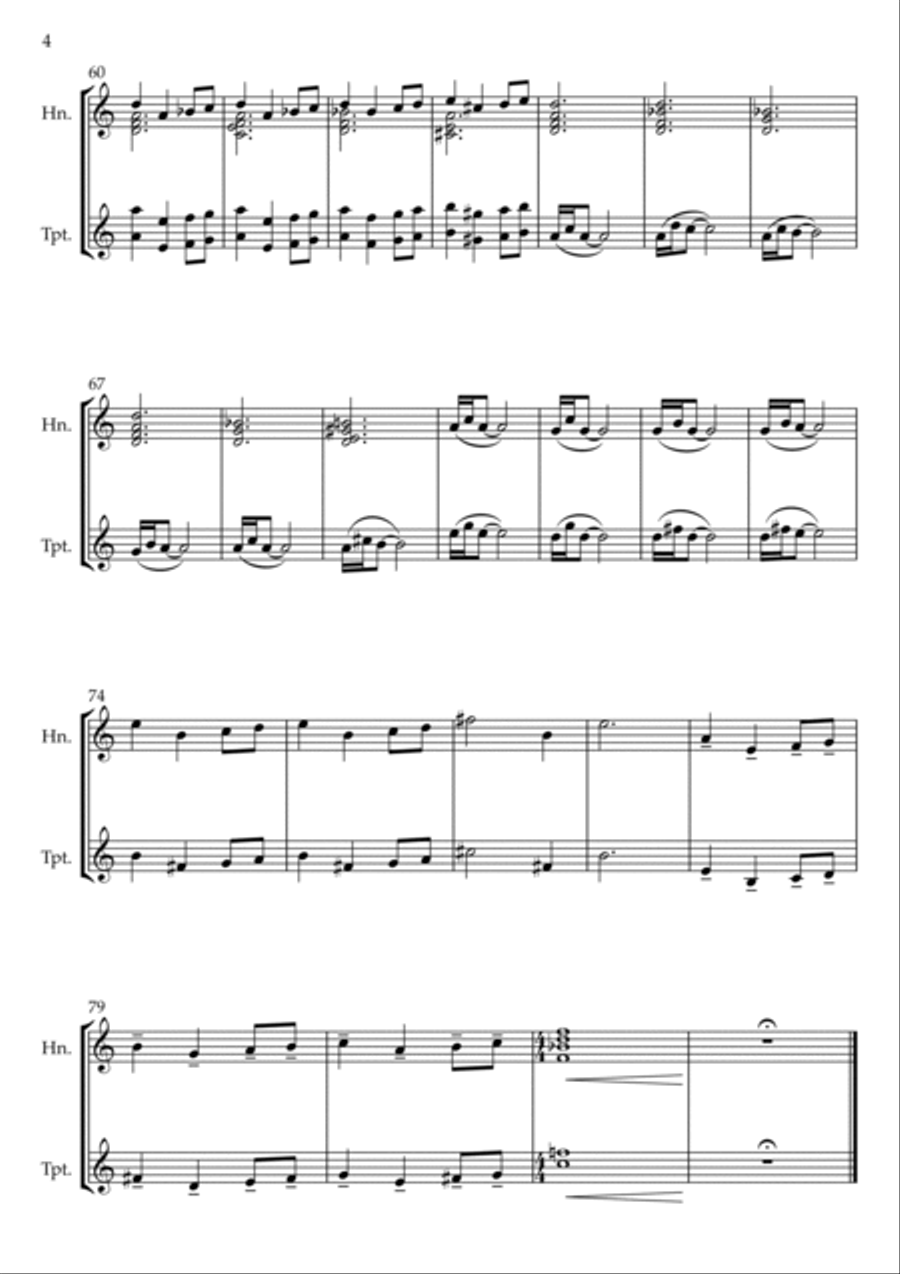Mhysa Mhysa Brass Duet scores gallery preview page 4