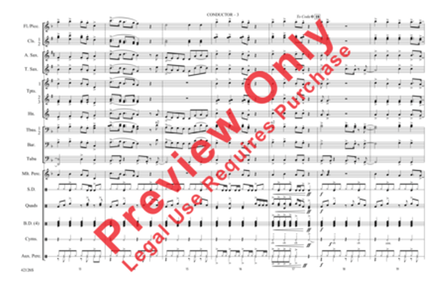 Treasure Marching Band scores gallery preview page 4