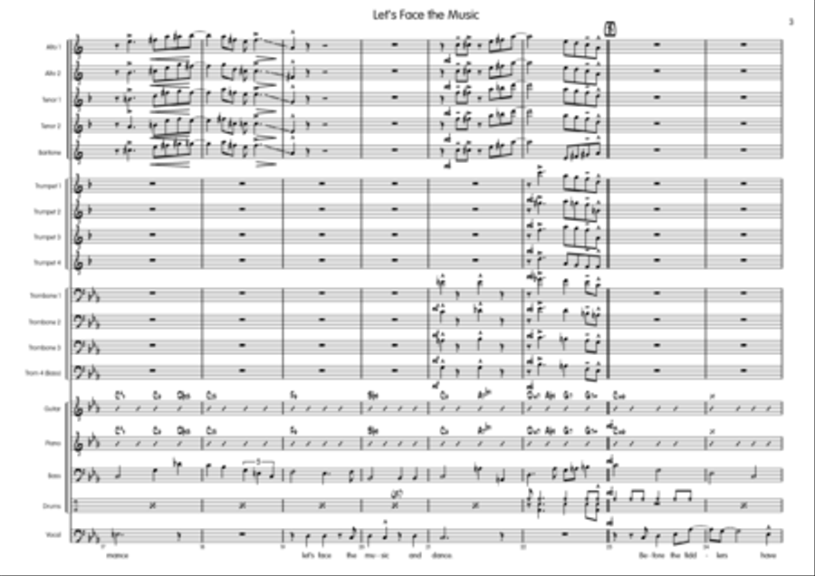 Let's Face The Music And Dance Big Band scores gallery preview page 4