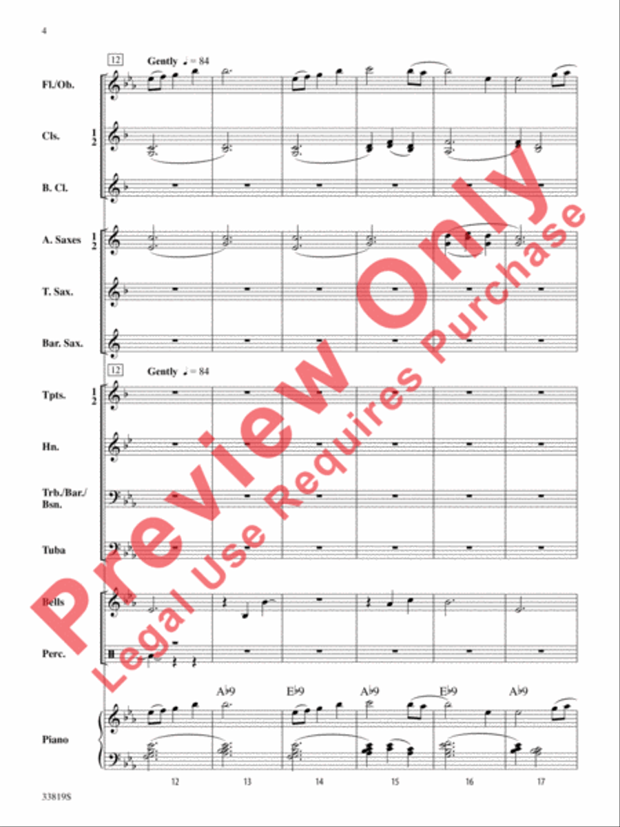 Snow Globe Concert Band scores gallery preview page 5