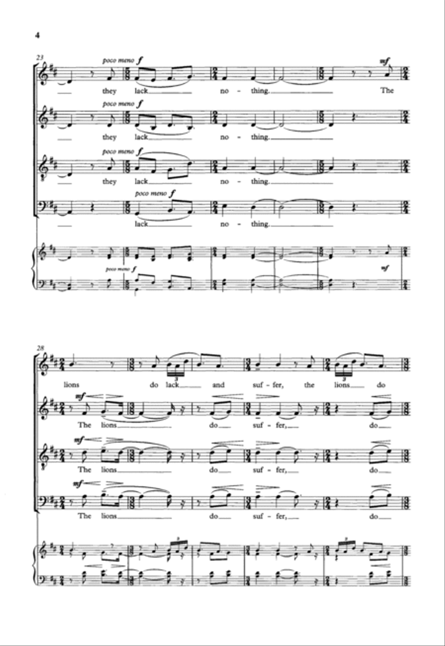 O fear the Lord O fear the Lord 4-Part scores gallery preview page 4