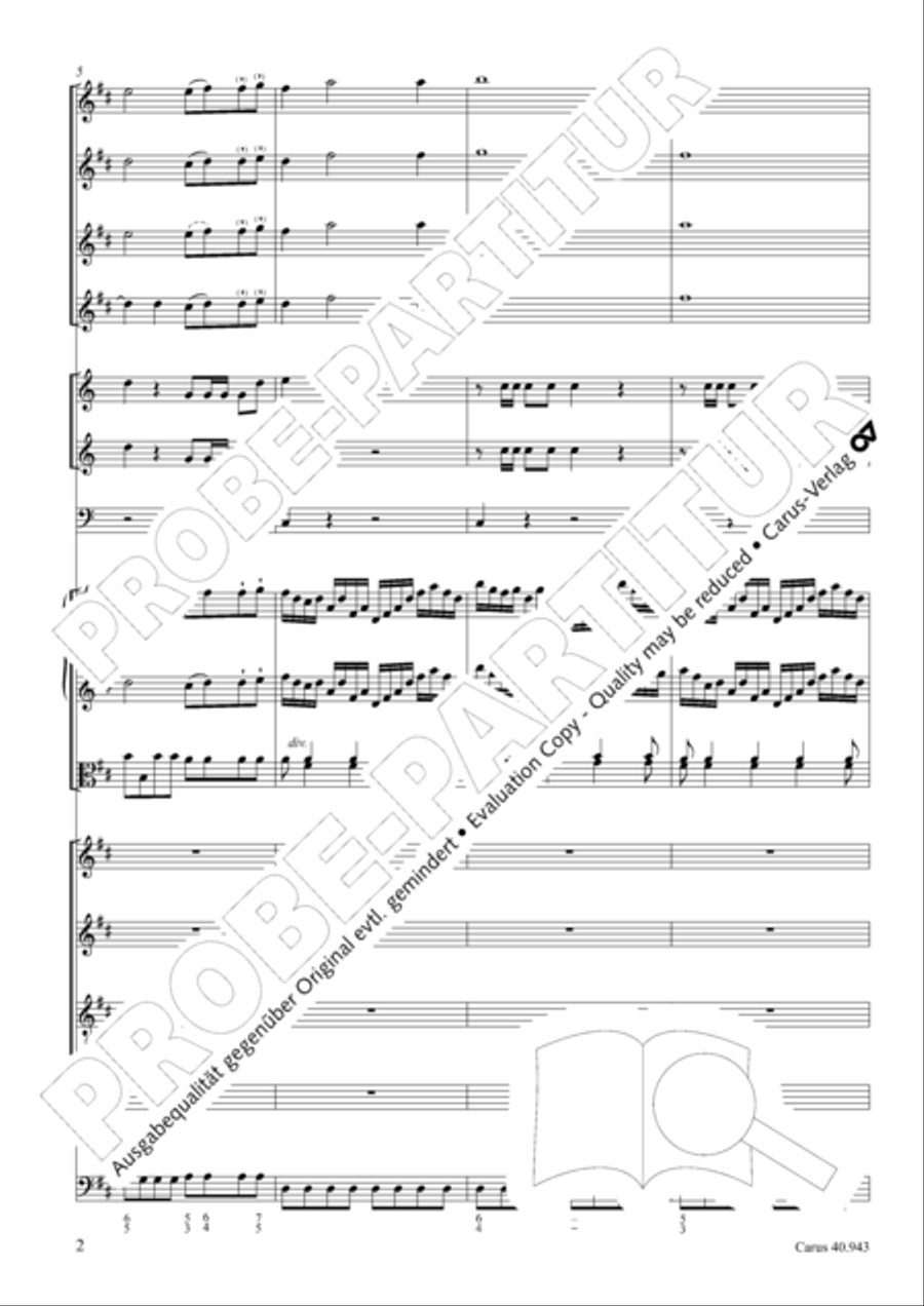 Shout to the Lord, all the earth (Jauchzet dem Herrn, alle Welt) 4-Part scores gallery preview page 9