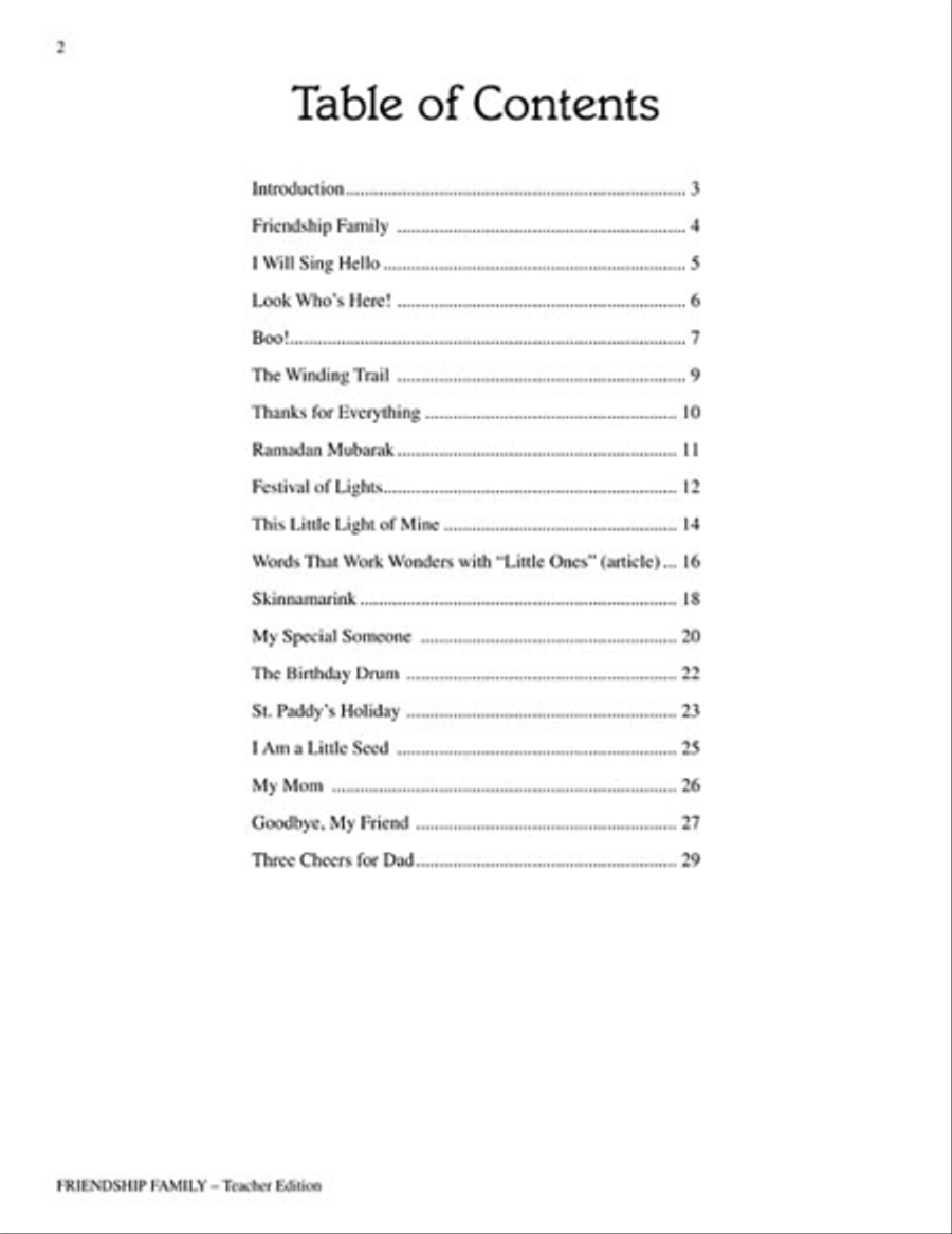 Friendship Family Friendship Family Choir scores gallery preview page 2