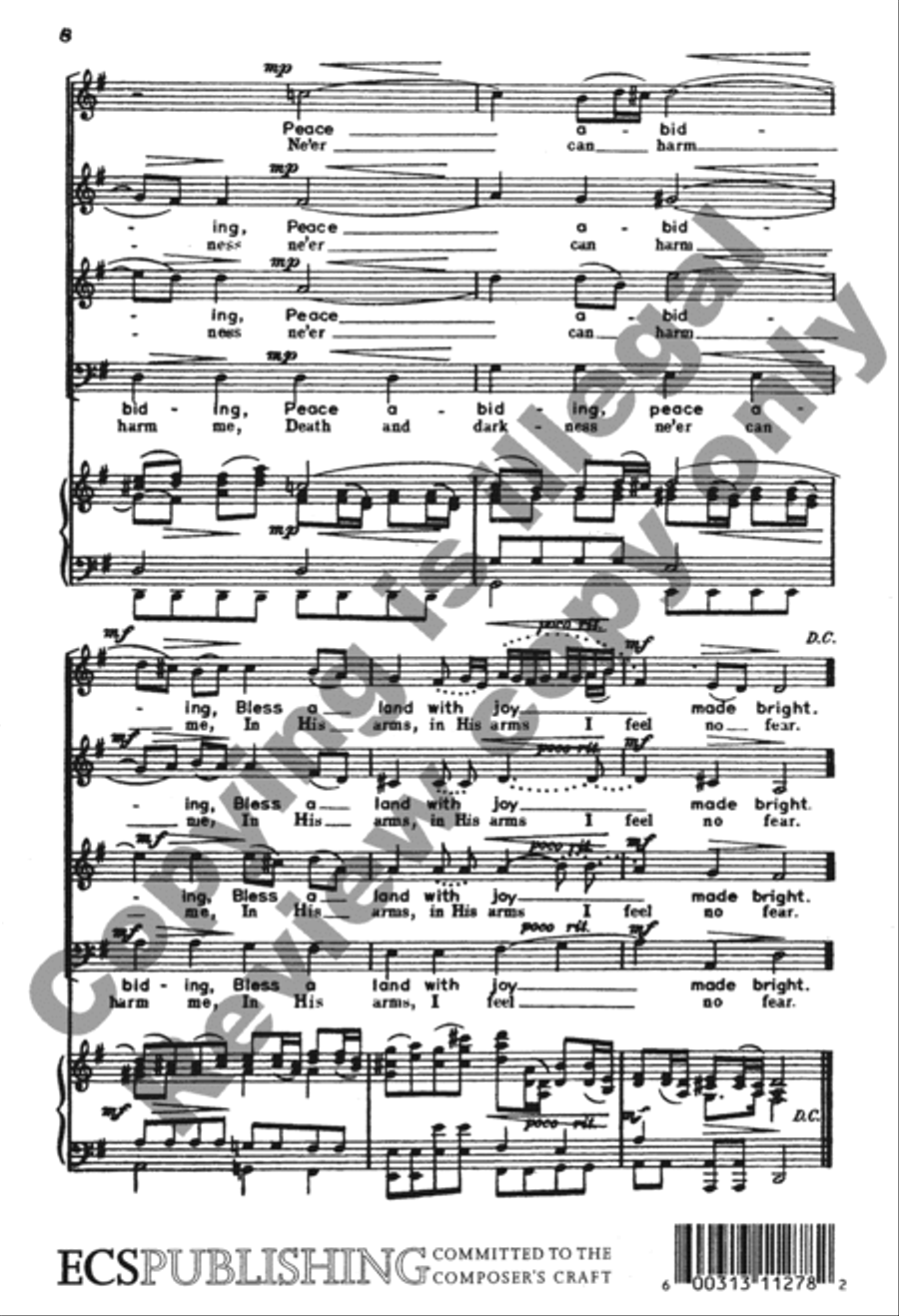 Sheep May Safely Graze 4-Part scores gallery preview page 8