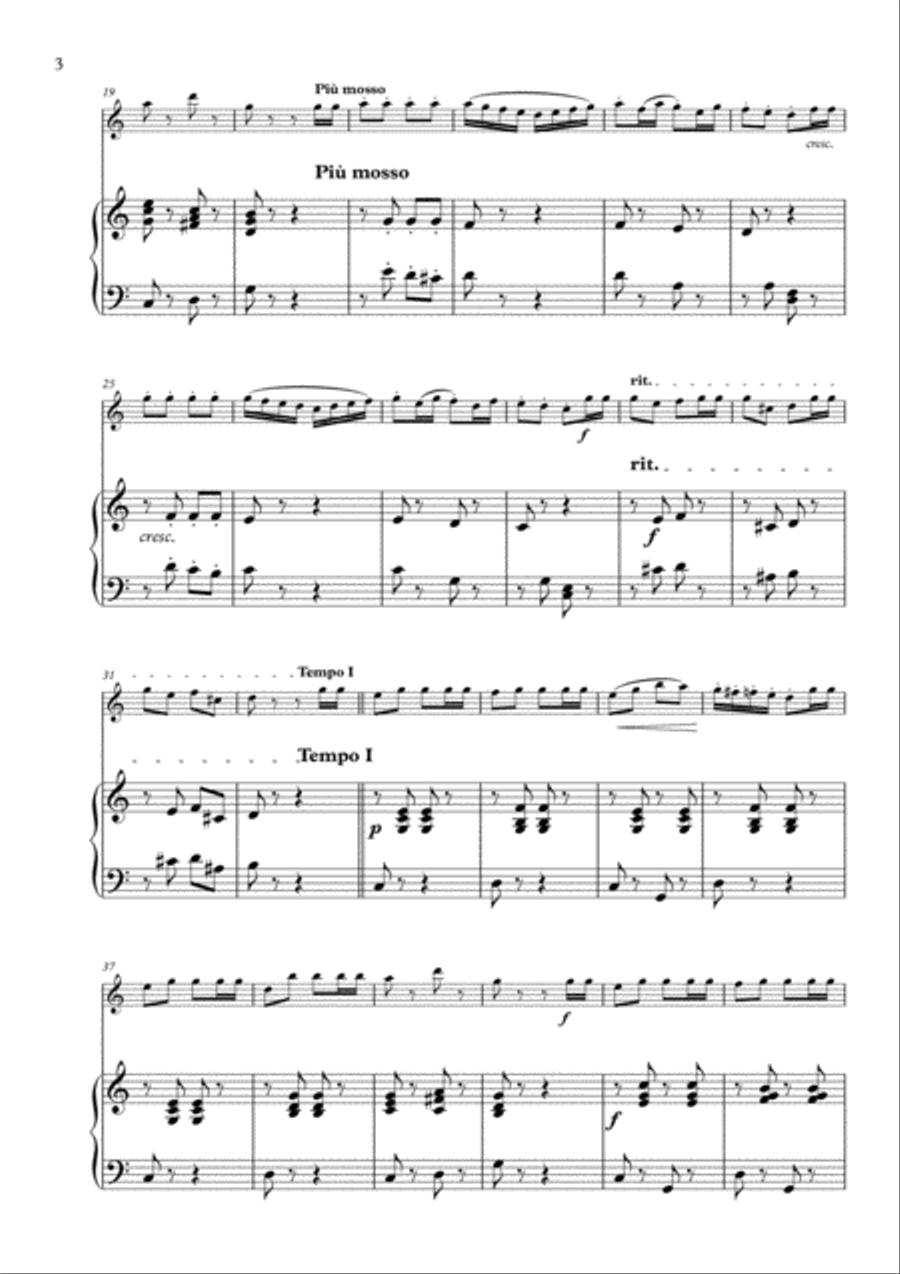March of the Tin Soldiers arranged for Flute and Piano Flute Solo scores gallery preview page 4