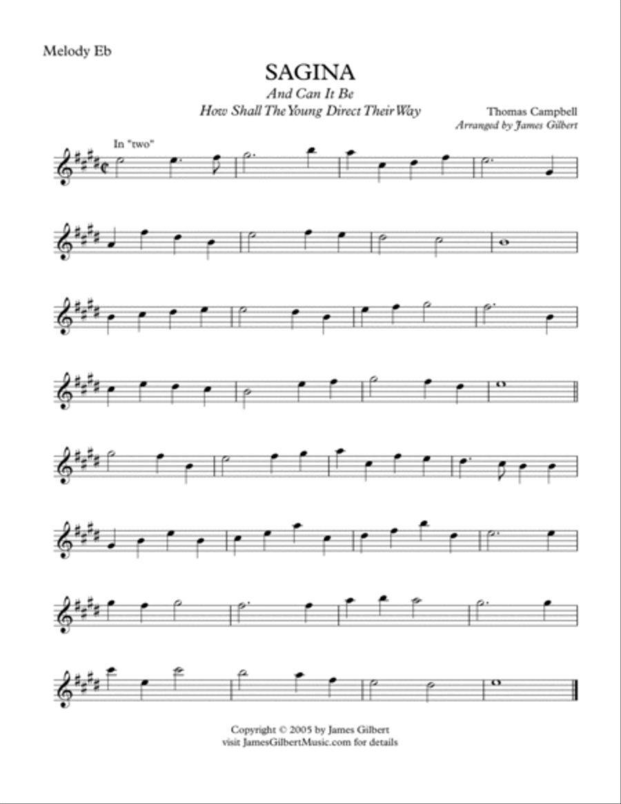 SAGINA (And Can It Be) Small Ensemble scores gallery preview page 6