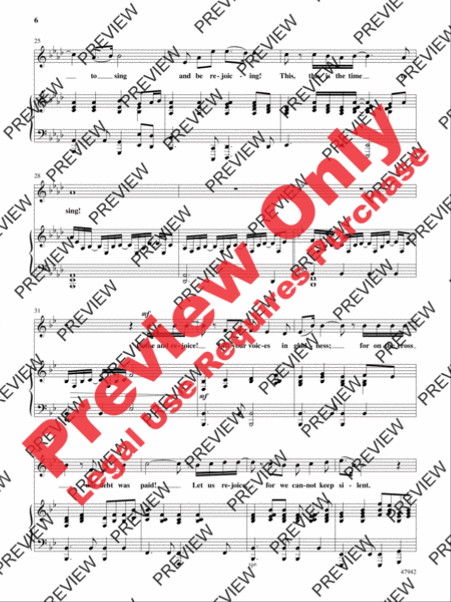 This Is the Time to Sing 4-Part scores gallery preview page 6