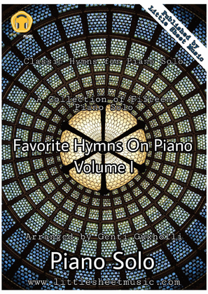 Book cover for Favorite Hymns On Piano (Volume I) - A Collection of Fifteen Piano Solos