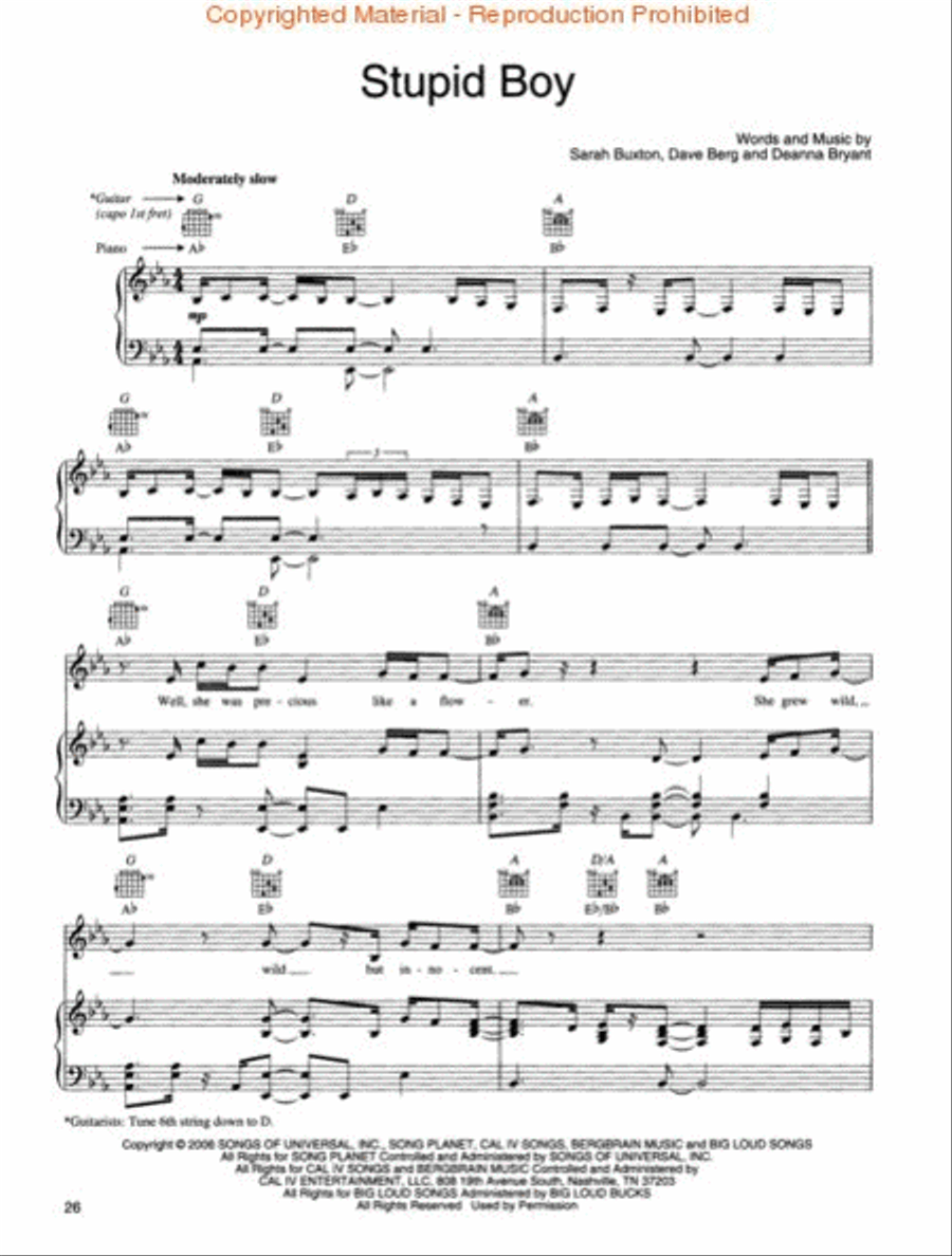 Keith Urban - Greatest Hits Piano, Vocal, Guitar scores gallery preview page 4