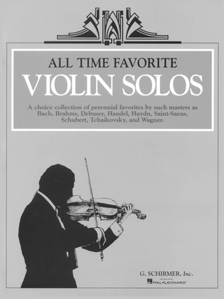Book cover for All Time Favorite Violin Solos