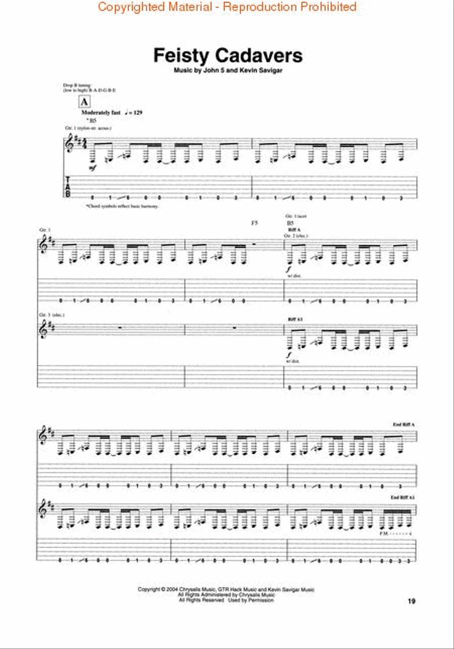 John 5 - Vertigo John 5 - Vertigo Electric Guitar scores gallery preview page 3