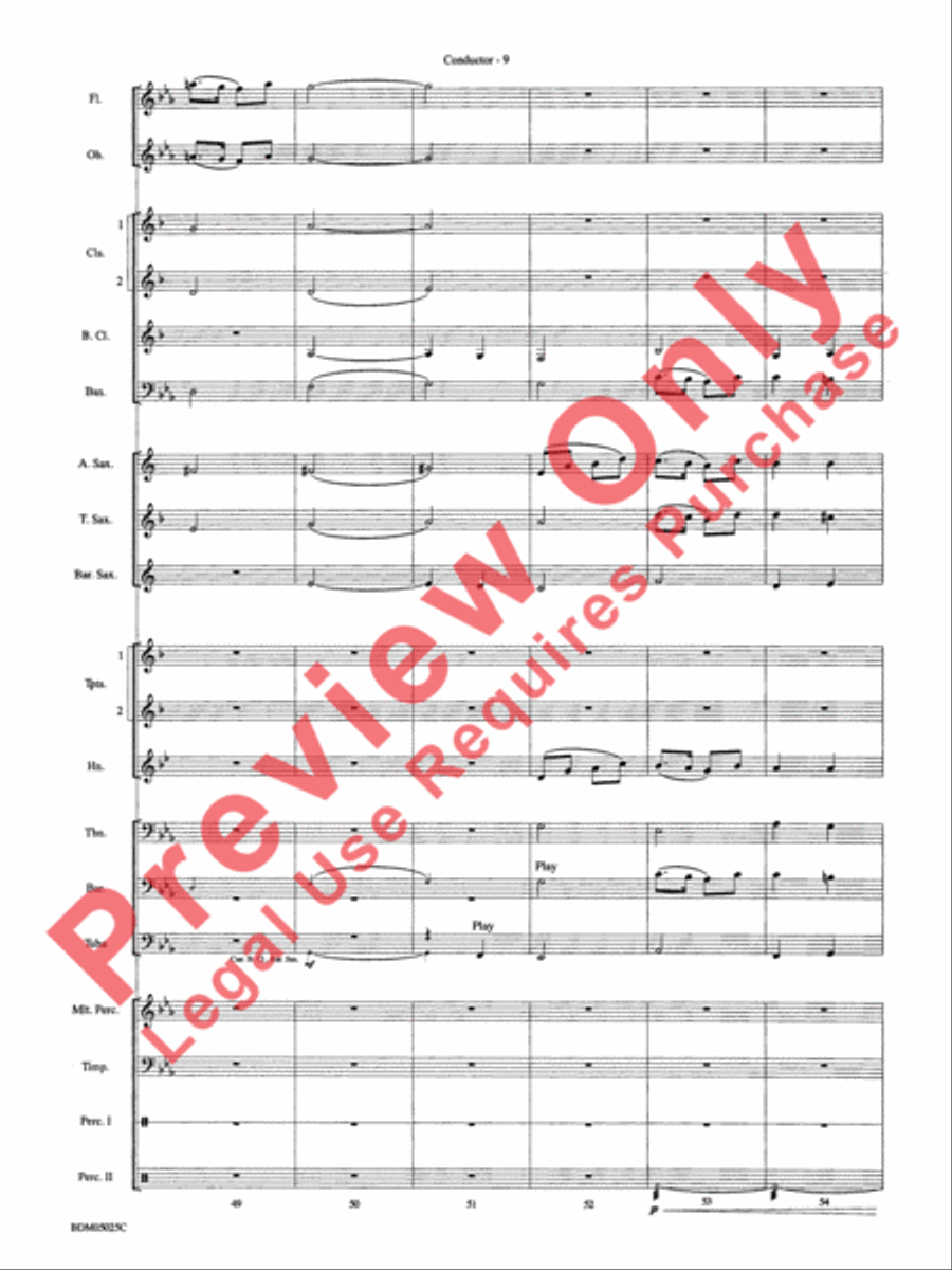 Fanfare for a New Age Concert Band scores gallery preview page 12