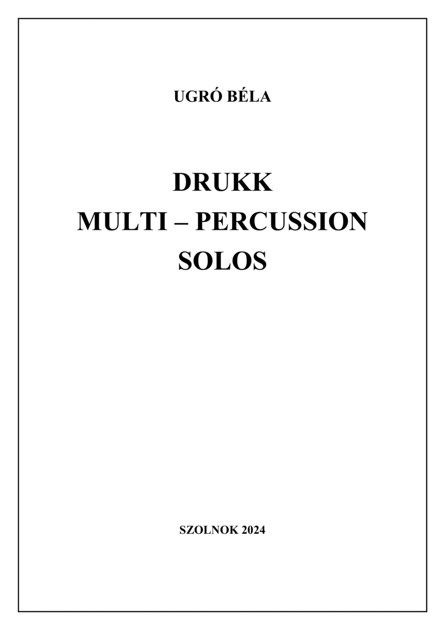 Drukk - Multi - Percussion Solos Percussion scores gallery preview page 1