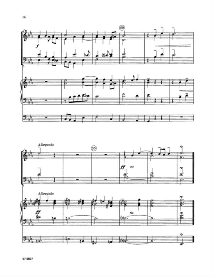 Three Hymns of Praise for Easter Trombone scores gallery preview page 15