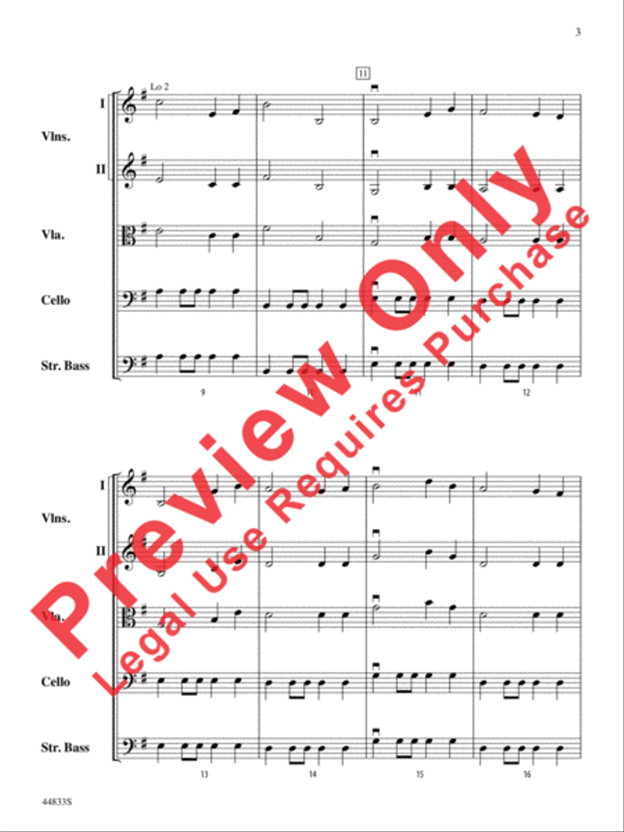 Our Heroes String Orchestra scores gallery preview page 12