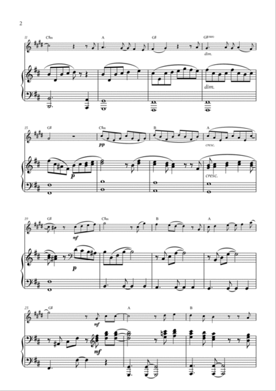 Mary, Did You Know? Trumpet Solo scores gallery preview page 2
