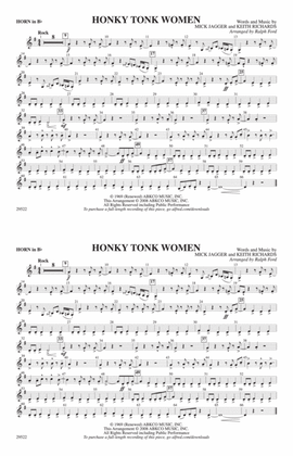 Honky Tonk Women: Horn in B flat