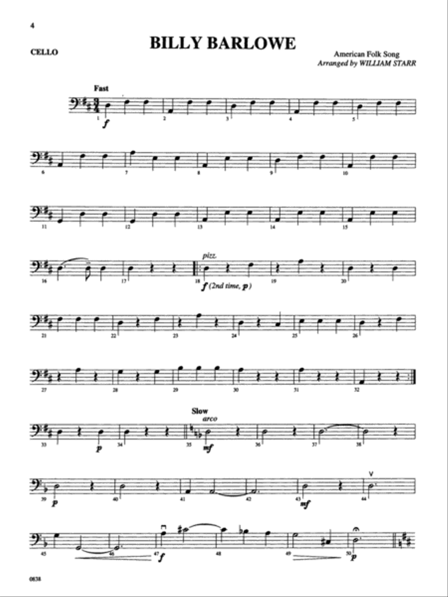 Strings Around the World -- Folk Songs of the U.S.A. String Orchestra scores gallery preview page 3