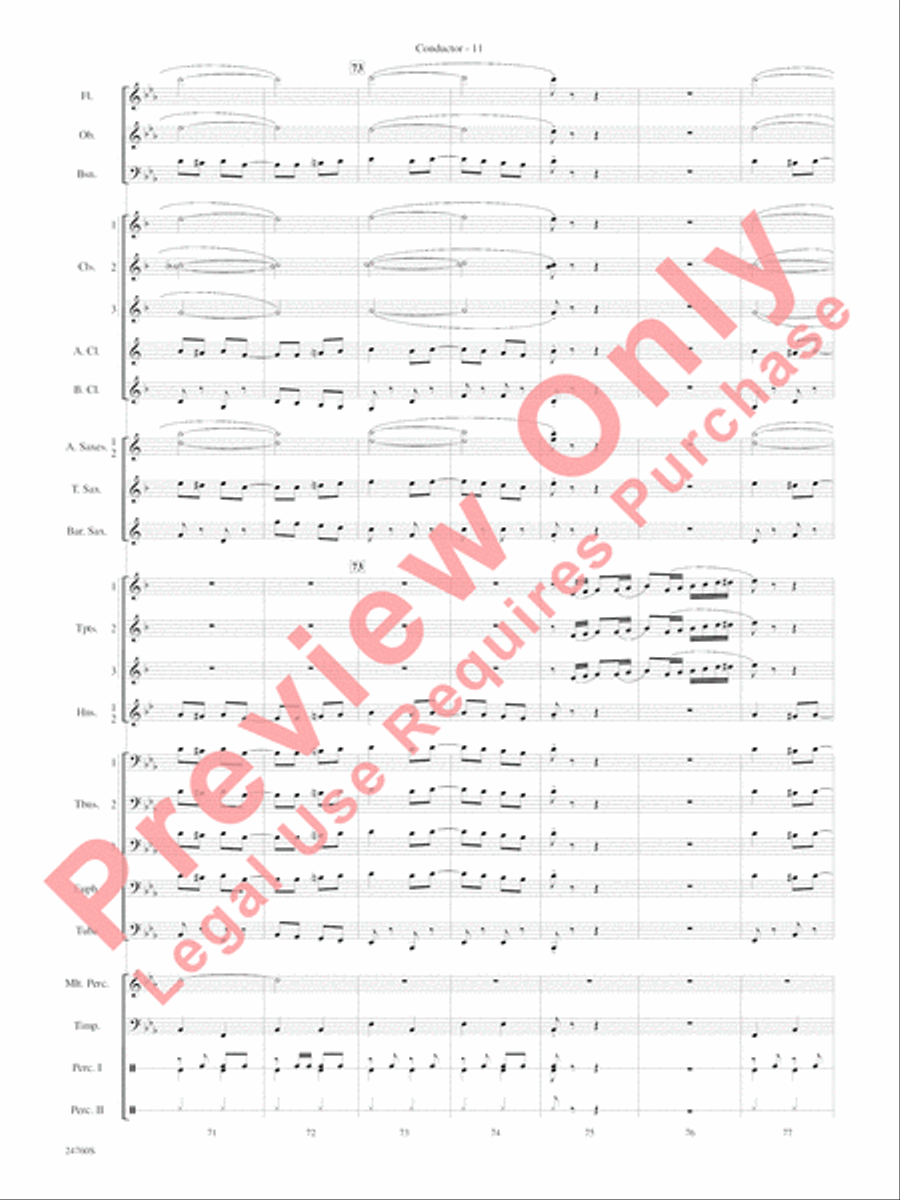 Travelin' Trumpets Concert Band scores gallery preview page 14