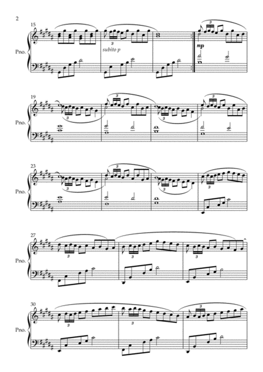 Elegy No.2 for Solo Piano image number null