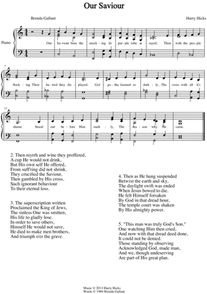 Our Saviour. A brand new hymn!