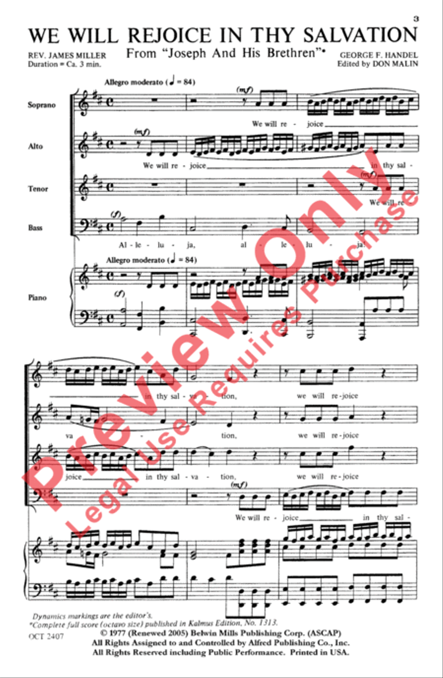 We Will Rejoice in Thy Salvation 4-Part scores gallery preview page 3