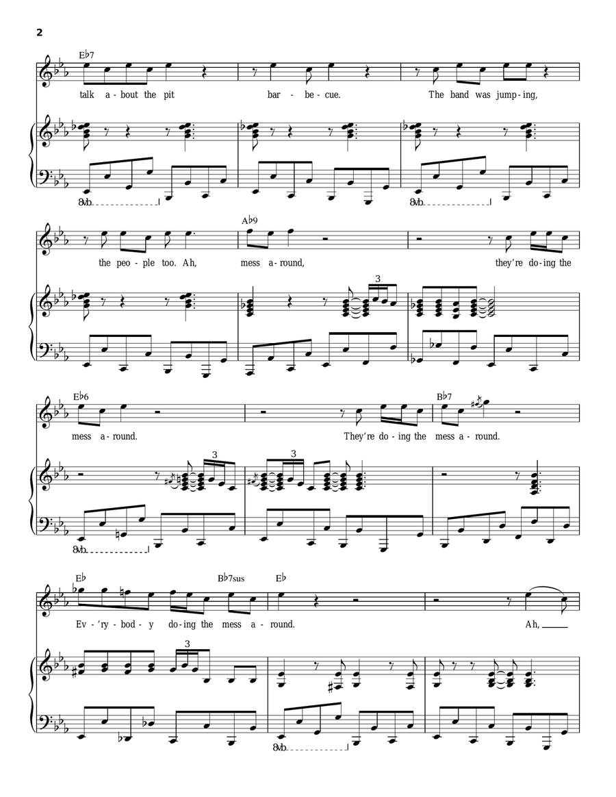 Mess Around Piano scores gallery preview page 2
