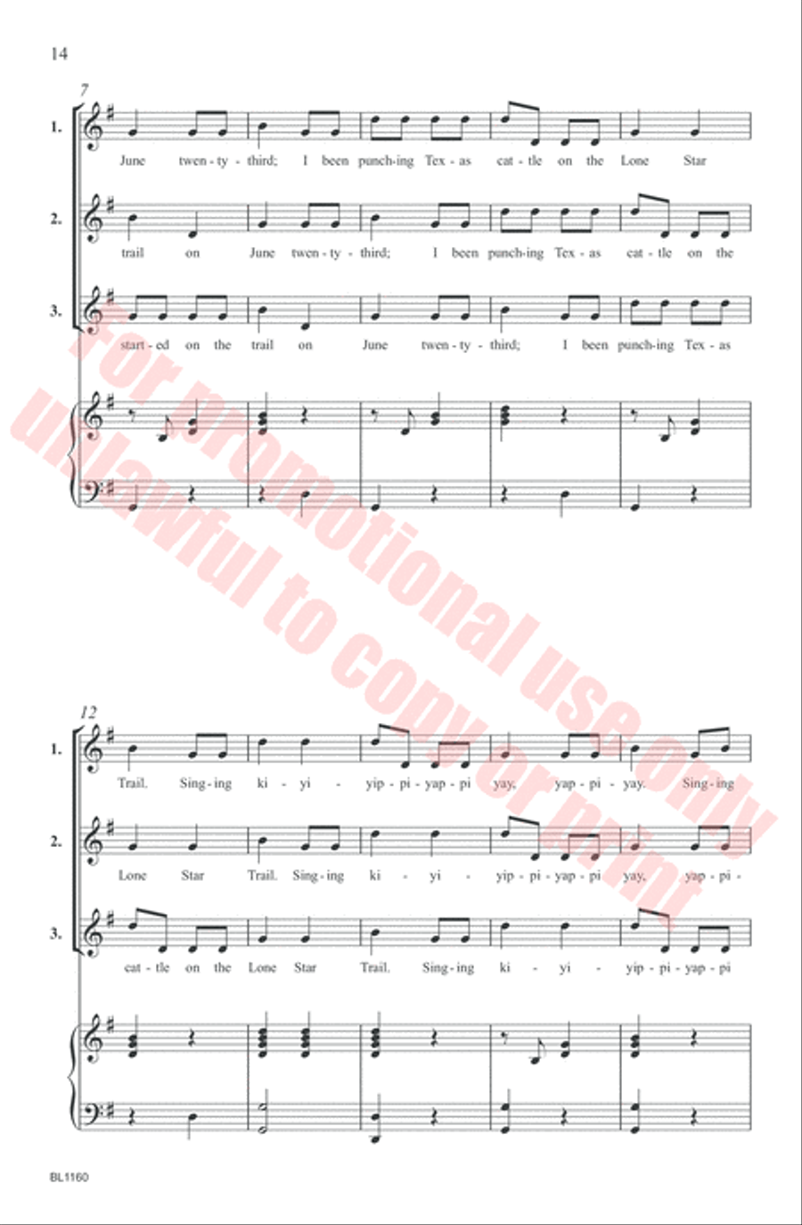 Round and Round: A Collection of Rounds for Emerging Choirs Choir scores gallery preview page 14