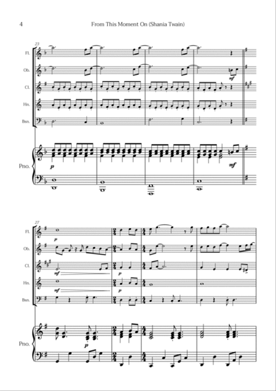 From This Moment On Bassoon scores gallery preview page 4