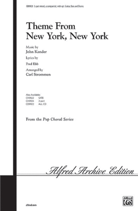 Book cover for New York, New York, Theme from