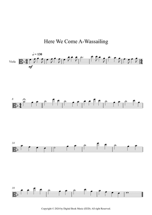 Here We Come A-Wassailing (Viola)
