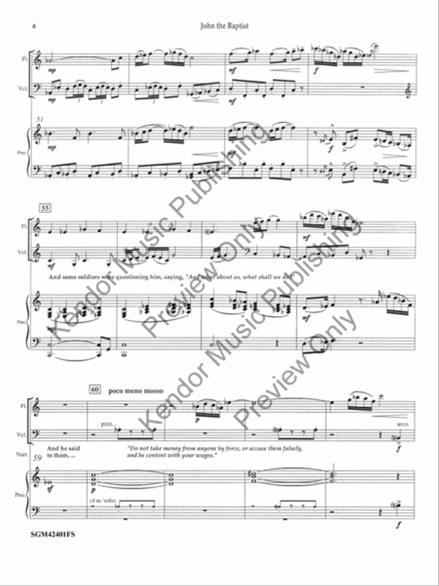 John the Baptist Small Ensemble scores gallery preview page 5