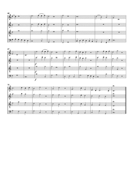 Aria: Verdi prati from Alcina (arrangement for 4 recorders)