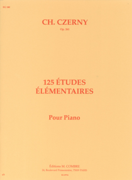 Etudes elementaires (125) Op. 261