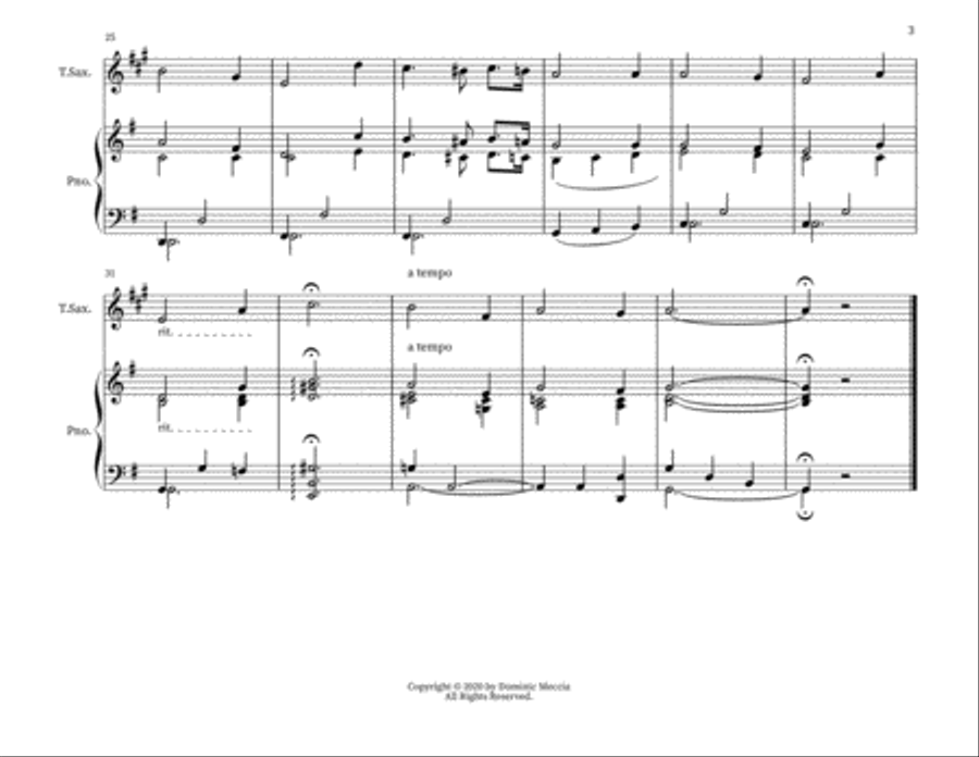 Till We Meet Again Tenor Saxophone scores gallery preview page 3