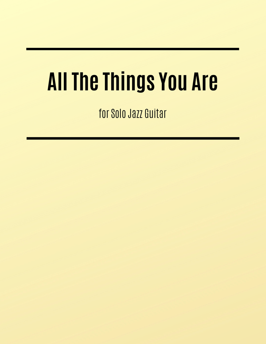 All The Things You Are Acoustic Guitar scores gallery preview page 1