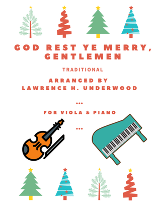 Book cover for God Rest Ye Merry, Gentlemen for Solo Viola