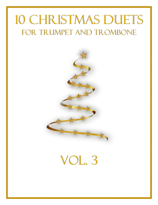 Book cover for 10 Christmas Duets for Trumpet and Trombone (Vol. 3)