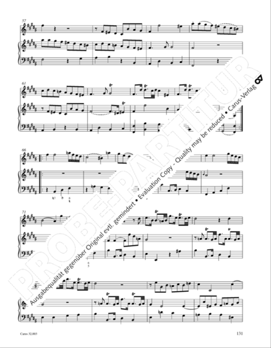 Gesamtausgabe Band 3 (Kammermusik: Duette, Solo- und Triosonaten) Score scores gallery preview page 152