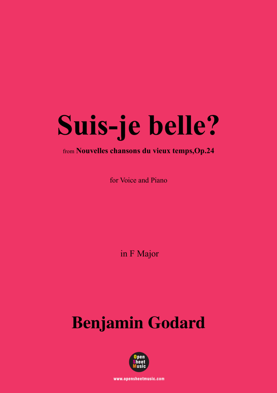 B. Godard-Suis-je belle?in F Major,Op.24 No.1 Voice scores gallery preview page 1